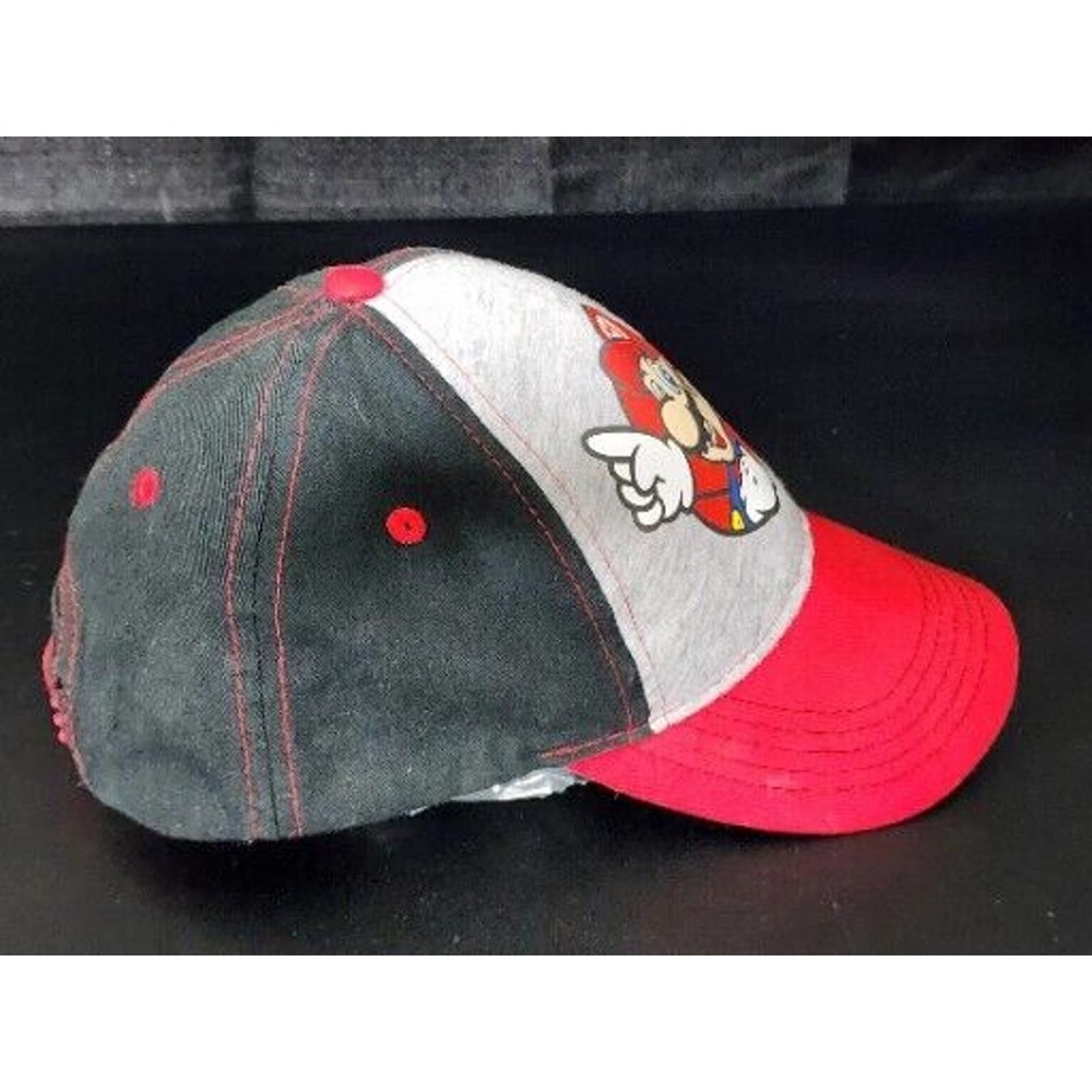 Nintendo Super Mario Bros Hat Youth Boys Baseball Cap Hat Adjustable Snapback - Picture 4 of 6